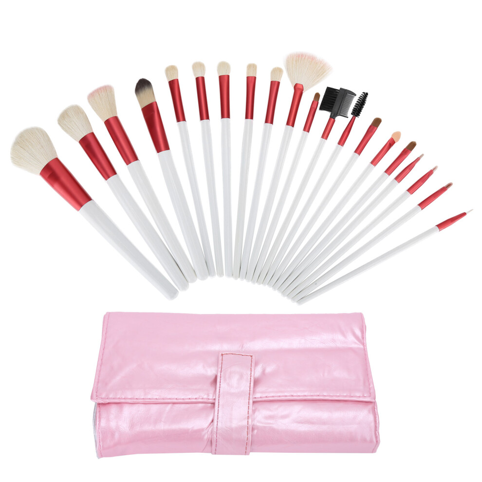 Pink Professional 20Pc Makeup Brush Set