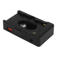 Akkuadapterplatte für NP F970 F750 F550, 18W USB- und DC-Anschlüsse