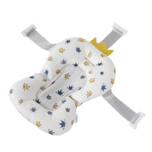 Baby Bath Cushion Infant Bath Support Pillow with Adjustable Safety Straps and Ergonomic Design