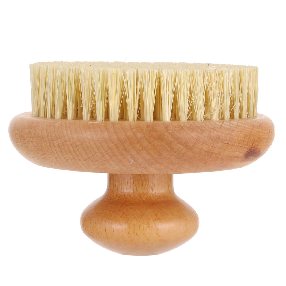 Round Body Scrubber Shower Brush for Deep Cleansing and Smooth Skin with Ergonomic Grip