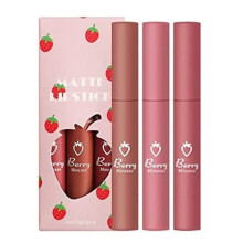 Strawberry Lip Gloss and Matte Lipstick Set, Longlasting Moisture, Waterproof Vibrant Color
