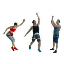 Miniature Rock Climbing Figures 1/87 Scale Hand Painted Resin Model People for Dioramas and Train Layouts