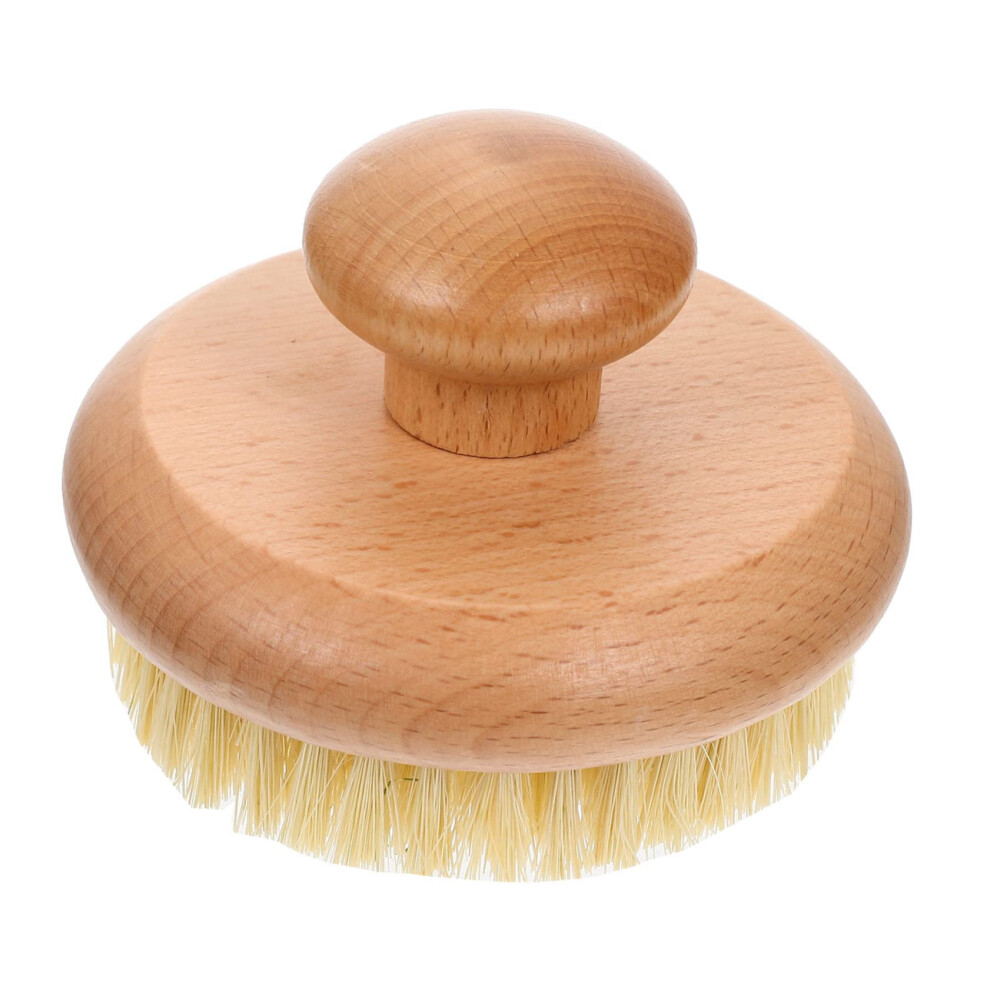Bath Brush Body Scrubber with Soft Bristles for Gentle Skin Exfoliation and Full Body Cleaning