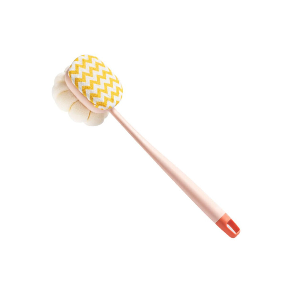 Back Scrubber for Shower with Gentle Exfoliating DoubleSided Bristles and Ergonomic Long Handle