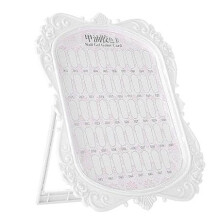 Professional Nail Art Display Rack with Clear Tip Chart and Realistic Practice Surface Size 1