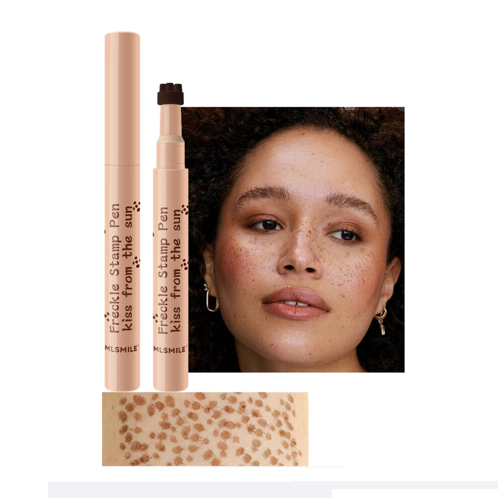 Freckle Pen Waterproof Quick Dry 5Point Stamp Natural Chestnut Shade Fake Freckles Makeup 03