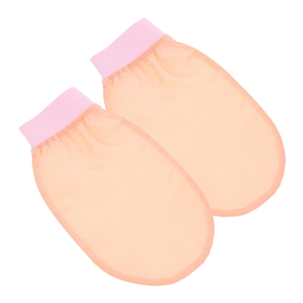 Exfoliating Bath Gloves 2 Pack DualSided Deep Cleaning Body Scrubbing Mittens Reusable