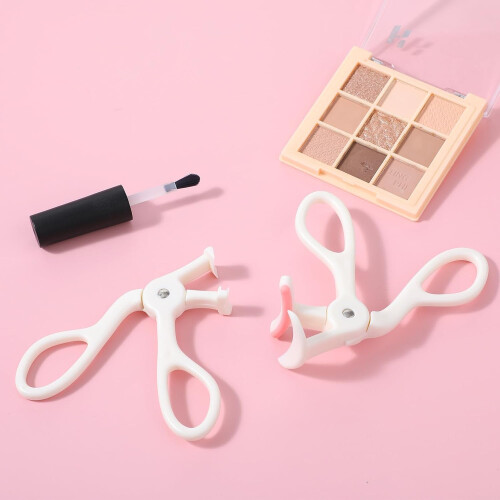 Mini Eyelash Curler Set with Wide Angle and Precision Partial Curl, 2 Pcs with Extra Silicone Pads 1