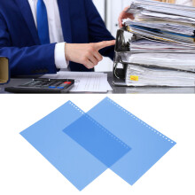 Couverture en papier B5 26, effet givré, résistant à l'eau en PP, 50 pièces, bleu