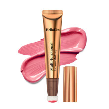 Contour Stick with Highlighter and Cream Bronzer, Dual Ended Cushion Applicator, Matte Finish #03