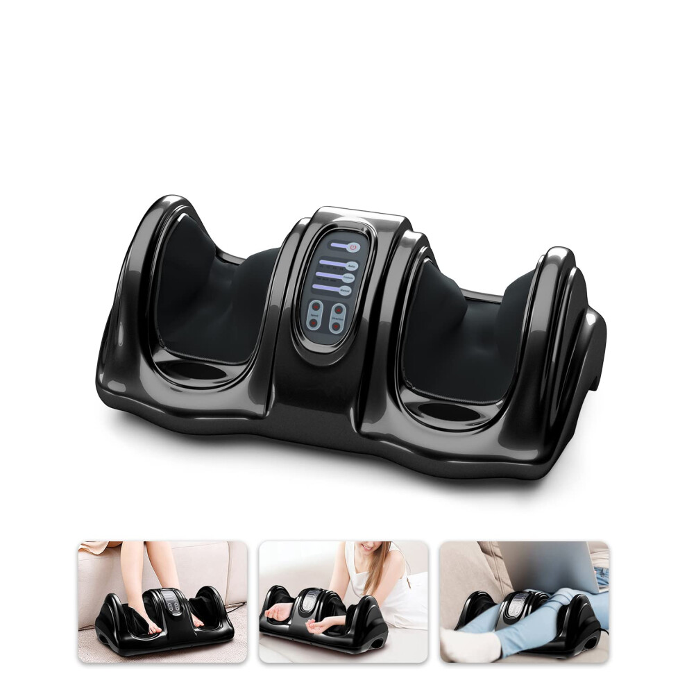 Shiatsu Foot Massager with Heat and Remote, Deep Kneading for Calf Leg Pain Relief and Circulation