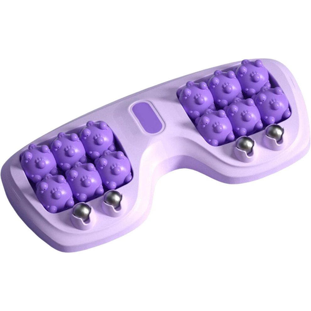 Foot Massager with Dual Rollers for Plantar Fasciitis Relief, Shiatsu and Magnetic Therapy