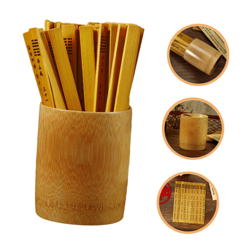 I Ching Fortune Sticks Set, Durable Natural Bamboo, Smooth Lightweight Design 1