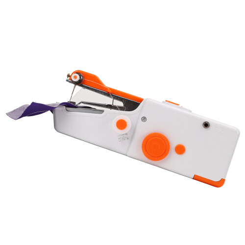 Orange Portable Handheld Sewing Machine - DIY, Lightweight & Ergonomic 2