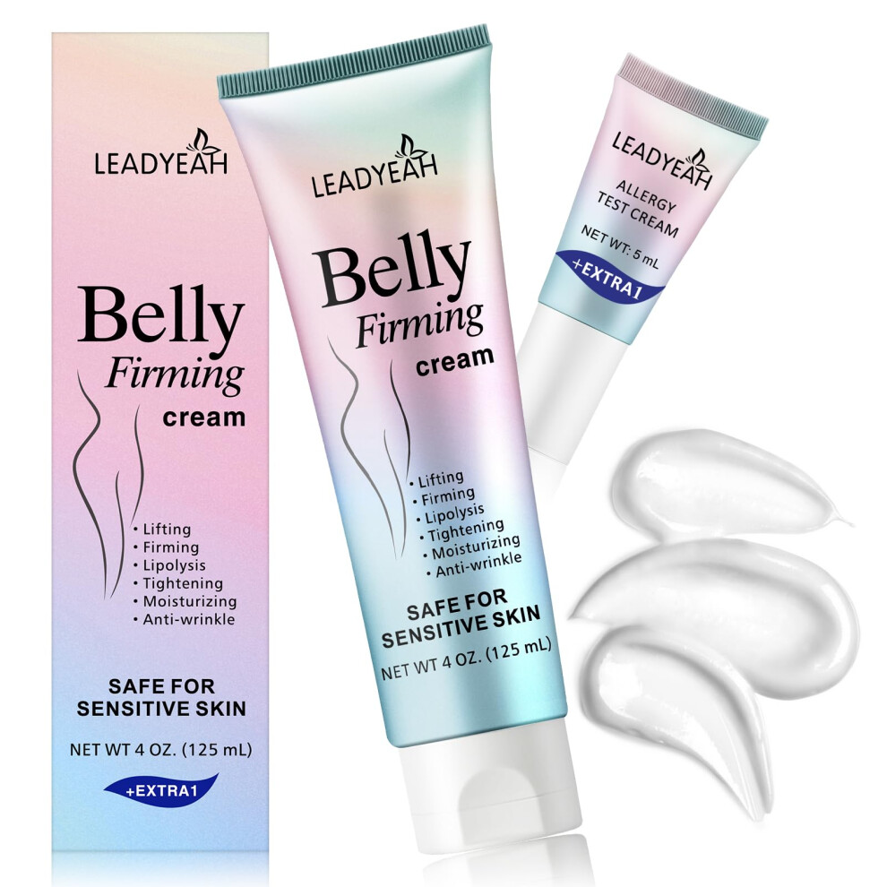 Cream Belly Firming Skin Tightening Lotion For Stomach Thighs And Butt Fat Burning Hydrating 125Ml