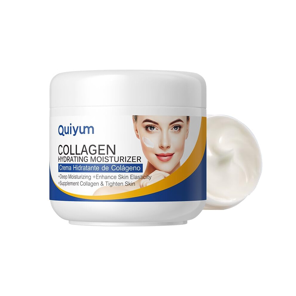 Cream Collagen Face With Hyaluronic Acid, Deep Hydrating And Firming Moisturizer For Face And Neck, 1.06Oz