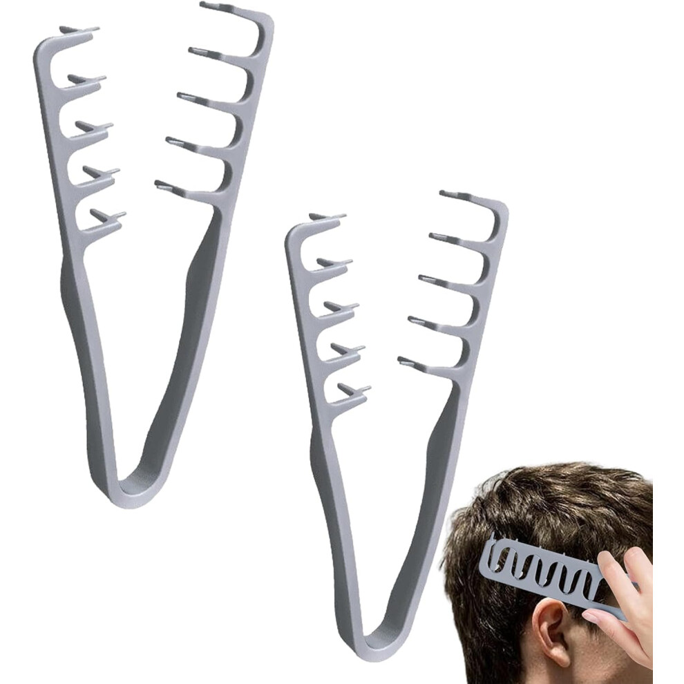 2Pcs Wide Tooth Comb for Curly Hair, Volumizing Hair Styling Comb with Smooth Detangling Grip