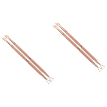 Professional Stainless Steel Cuticle Pusher Set – Rose Gold Nail Cuticle Remover for Manicure Pedicure