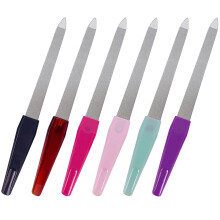 Metal nail file (6 pieces), nail files for natural nails made of stainless steel