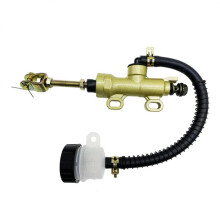 Universal Motorcycle Rear Brake Master Cylinder Foot Hydraulic Pump Golden Reliable Braking Power
