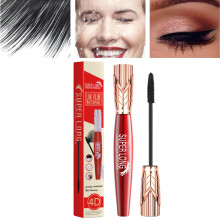 Waterproof Mascara with 4D Lengthening Formula and Volumizing Curl for Long Lashes, Smudge Proof