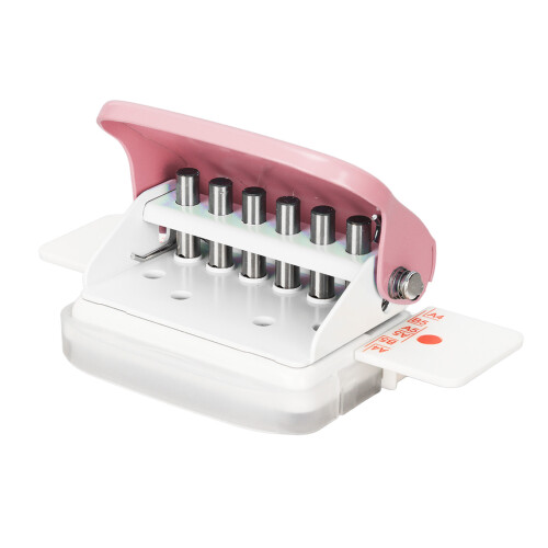 Macchina Manuale per Rilegatura Libri Rosa con 6 Buchi, Cinch Multiuso per Casa e Ufficio 2