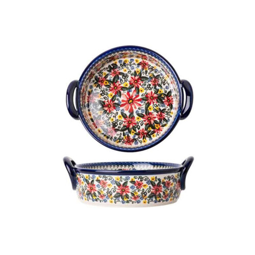 Ceramic Bakeware Set with Dual Handles, Oven Safe Baking Dish for Versatile Cooking, 2 Pcs