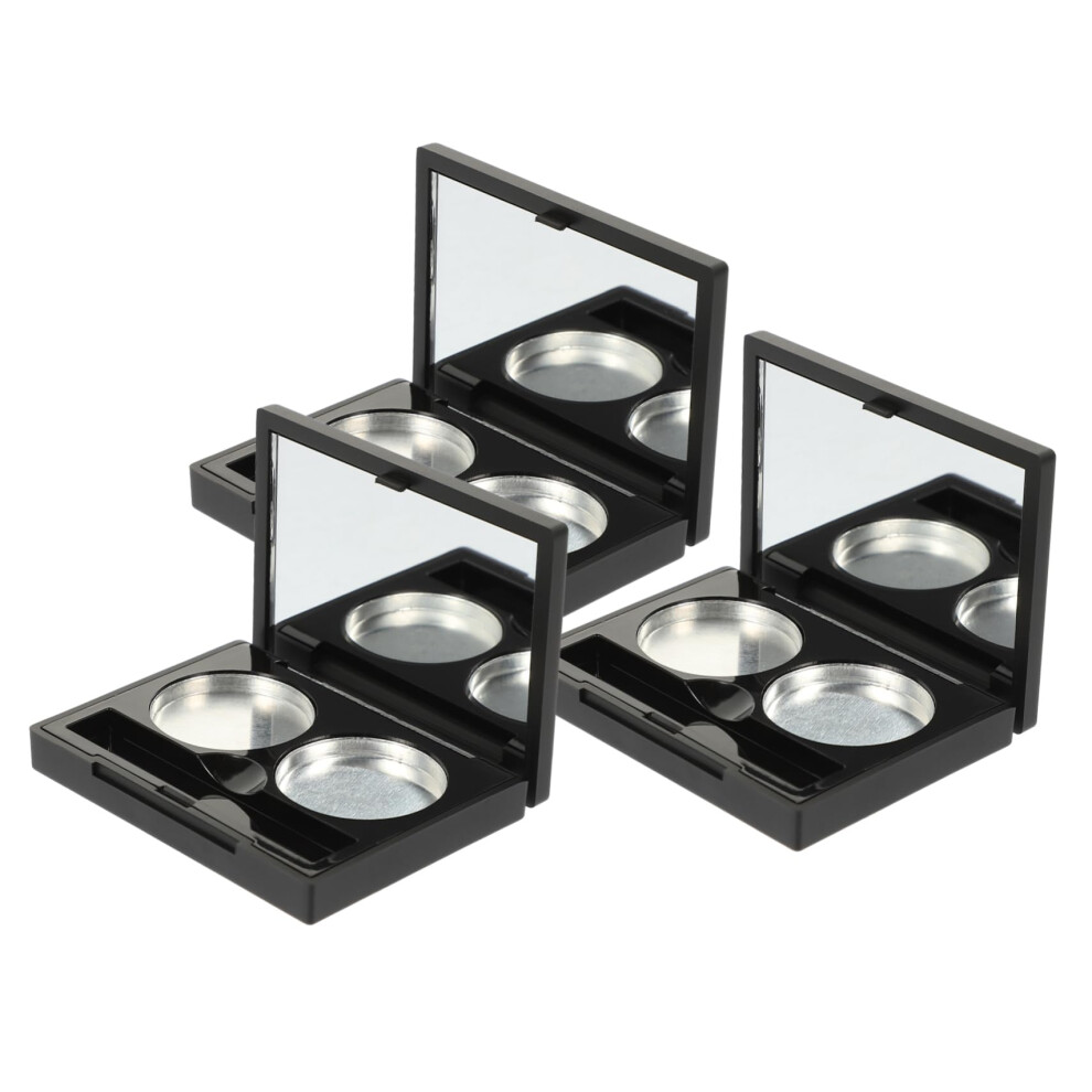 Magnetic Makeup Palette Set with Round Aluminum Pans, Refillable Empty Eyeshadow Case for Travel