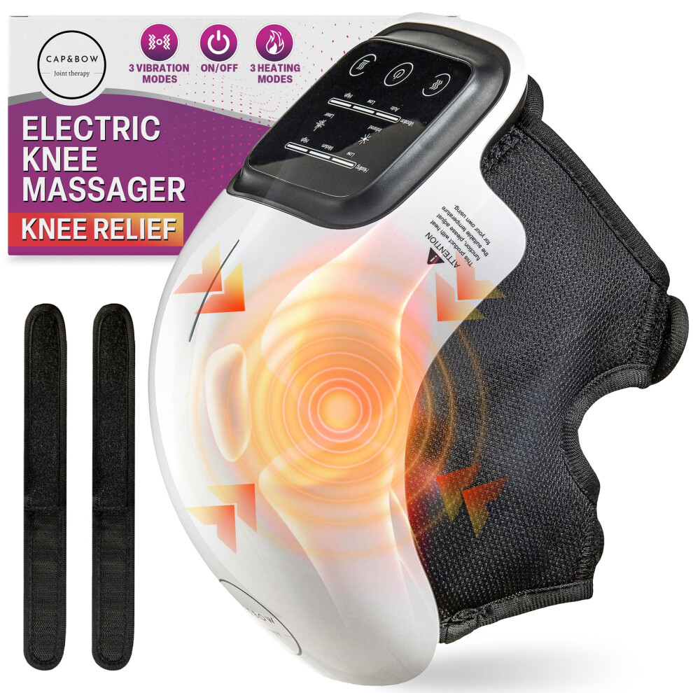 Heated Knee Massager with Red Light Therapy for Pain Relief and Recovery