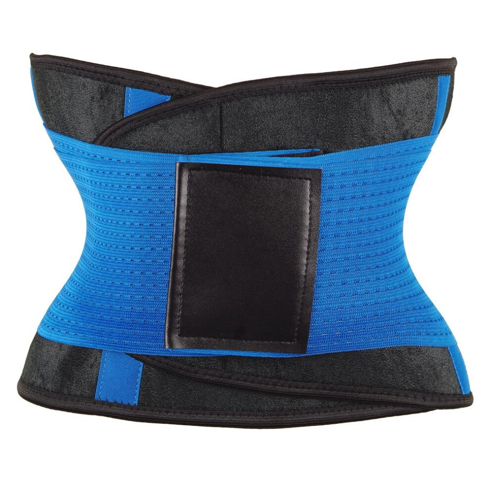 Photos - Other Trainers  Waist Trimmer Belt Body Shaper Abdominal Trainer Weight Loss Tummy Toner Shapewear(Blue, S-1)