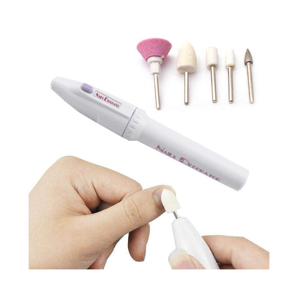 Hod Health (Standard, 1) Nail Art Kits Sets 5 In 1 Electric Manicure Beauty Electric Files & Tools