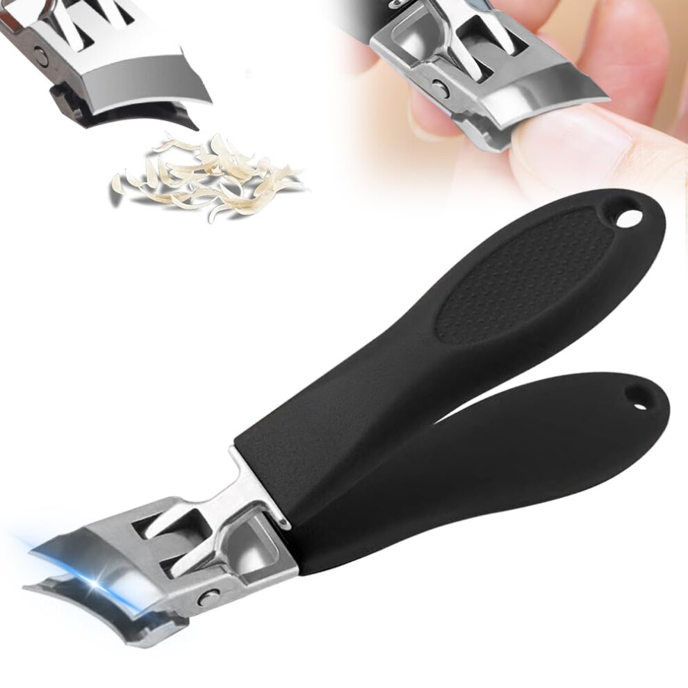 Wide jaw opening preventive fingernail nail scissors, nails and foot nail scissors for wreck nails