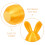 Golden Plastic Easter Eggs Rabbit Ear Theme for Hunt and Gifts 8
