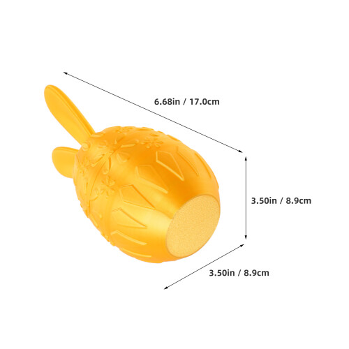 Golden Plastic Easter Eggs Rabbit Ear Theme for Hunt and Gifts 2