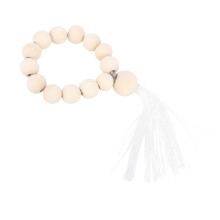 10PCS Wood Beads Garland Wall Hanging Decor 6.5x16cm