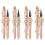 Waterproof MicroFork Eyebrow Pencil, SmudgeProof 4Tip Microblading Brow Pen for Natural Finish 1