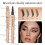 Waterproof MicroFork Eyebrow Pencil, SmudgeProof 4Tip Microblading Brow Pen for Natural Finish 2