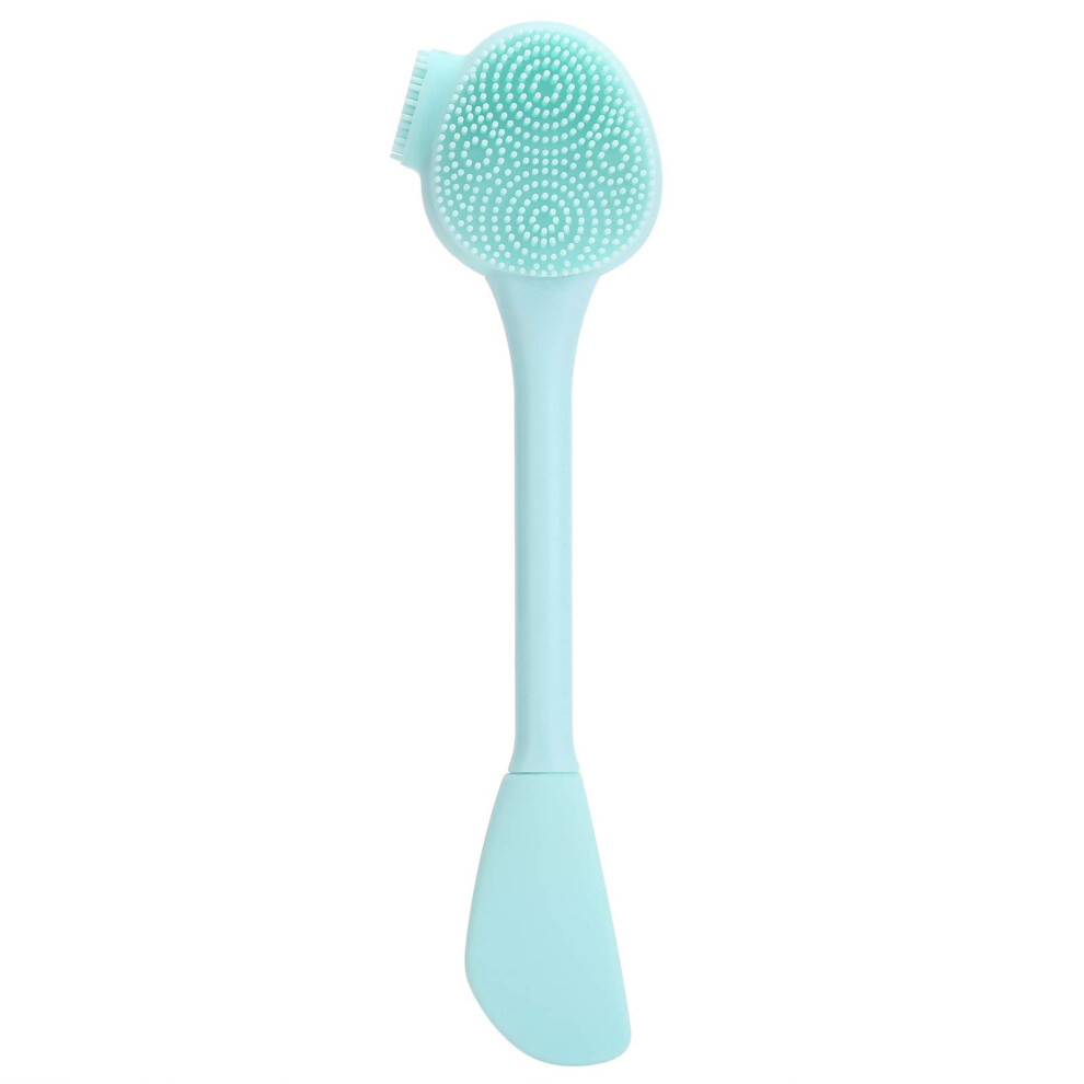 Green Silicone Face Cleansing Brush and Mask Applicator for Deep Cleaning and Gentle Skin Care