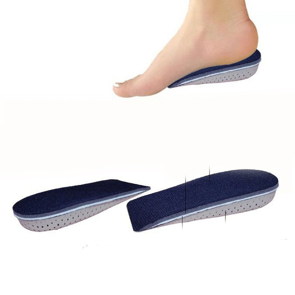 Heel Cushion Insoles 1.6in Heightening EVA Memory Foam Mesh Fabric