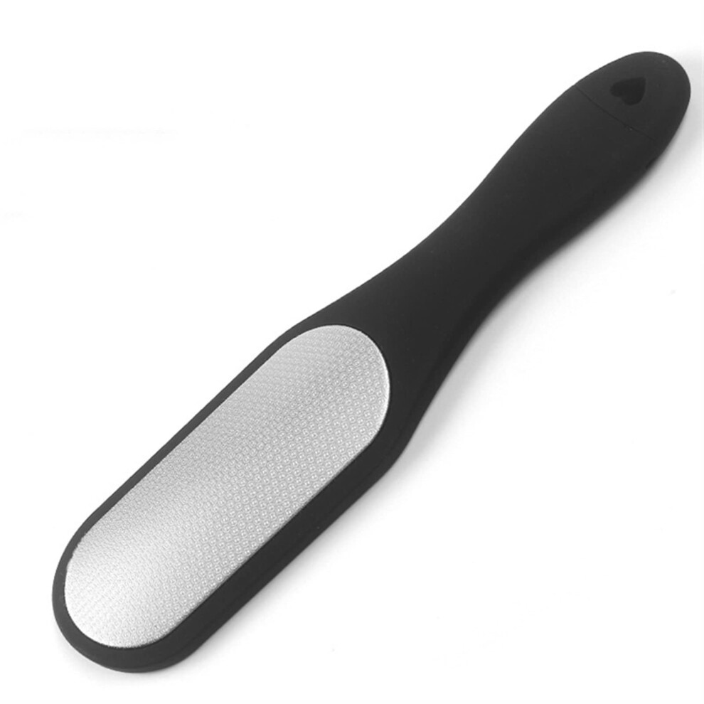 Black Double Sided Foot Callus Remover And Pedicure Foot File With Ergonomic NonâSlip Grip For Dead Skin