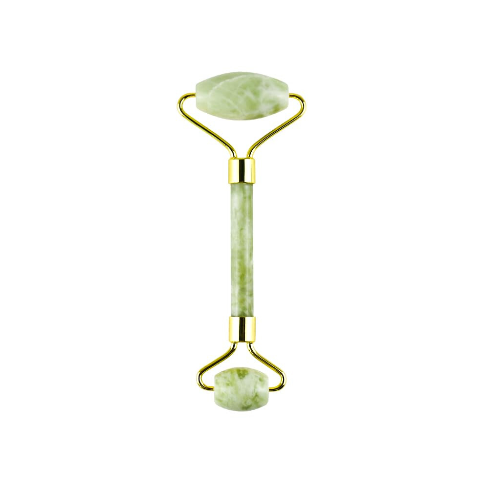 Dark Jade Roller For Face And Neck, Cooling Facial Roller Reduces Puffiness And Circles