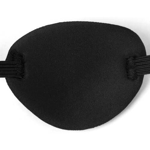 2Pcs Black 3D Comfortable Eye Patch with Adjustable Strap for Kids and Adults Pirate Style 2