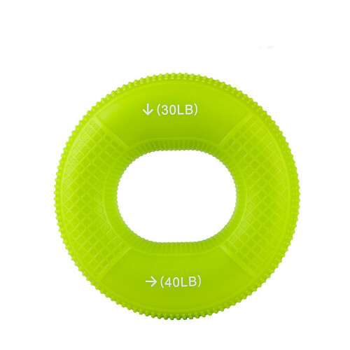 Portable Silicone Dual Strength Ring Hand Exerciser for Finger Circulation Green 1