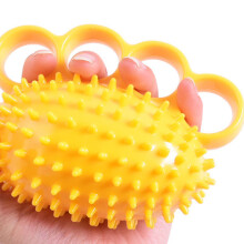 Grip Ball 4 Finger Exerciser, Hand Strengthener, TPR, Yellow