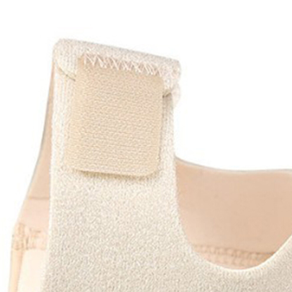 Breathable Heel Protectors for Plantar Fasciitis, Skin Color, L (41-45)