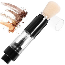 Refillable Powder Brush with Spray Applicator for Loose Powder Makeup and Travel Use