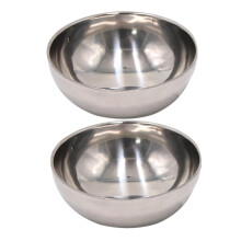 2pcs Magic Water Bowl Set Stainless Steel Appearing Water Trick Reusable Clear Illusion Prop for Stage
