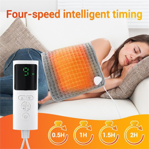 Electric Heated Blanket with Timer, Adjustable Temperature, Soft Knitted Fabric, 220V 2