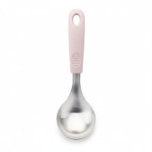 Stainless Steel Mini Cooking Ladle 304 Rustproof Korean Design 8.7 Inch Pink Kitchen Tool