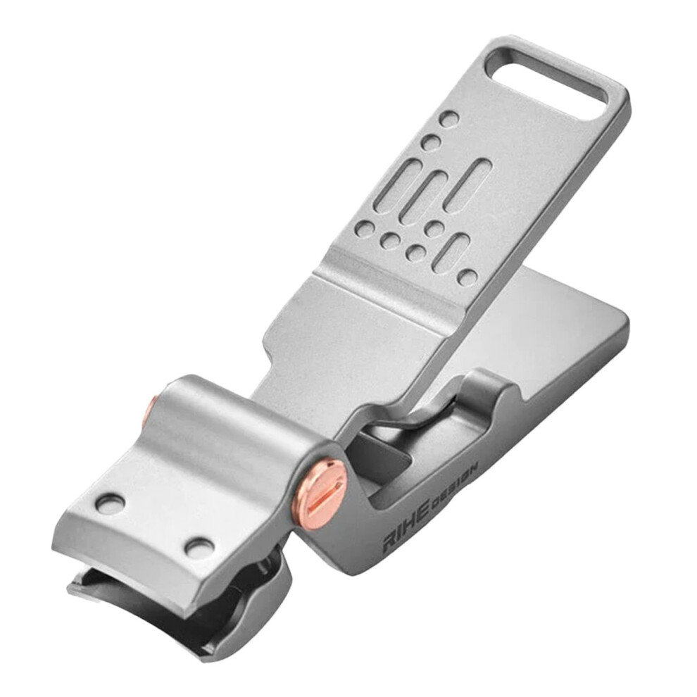Nail Clippers Stainless Steel Wide Jaw for Thick Nails AntiSplash Ergonomic Grip for Men Women